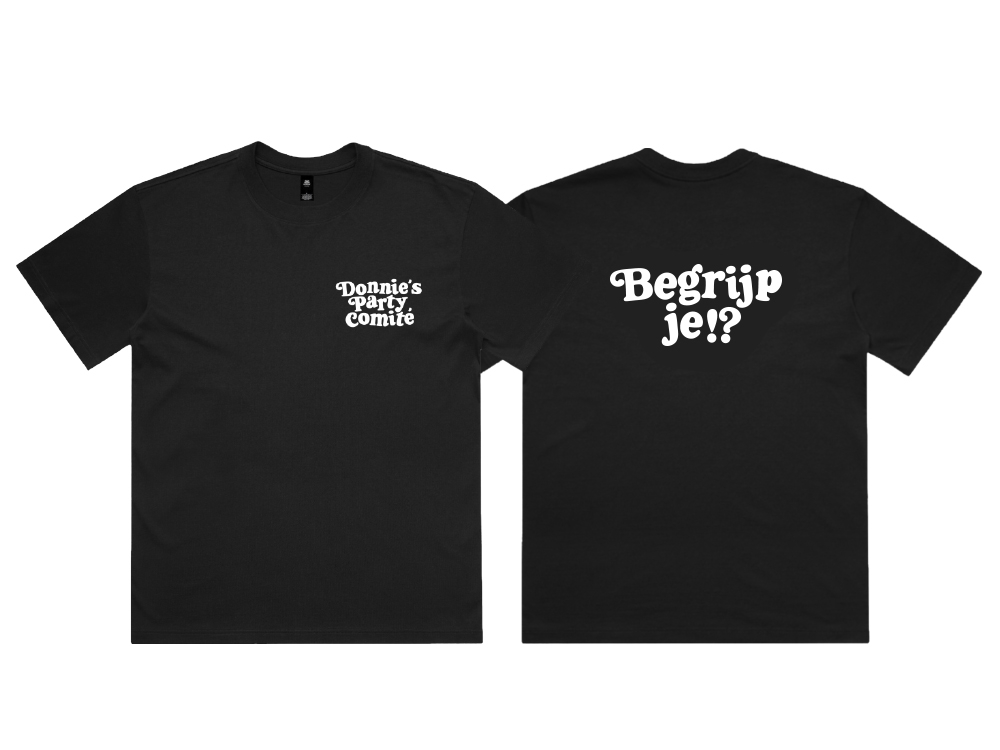 Lyric Begrijp je!? T-shirt Zwart