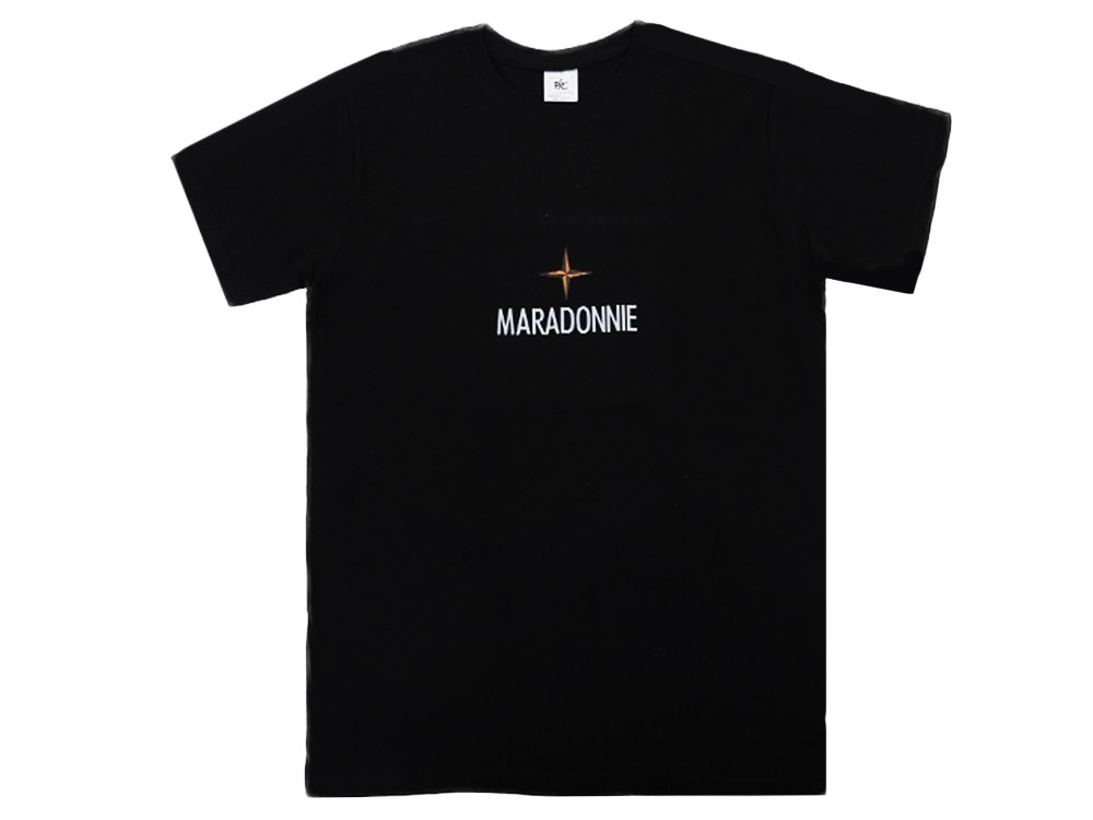 Maradonnie T-Shirt Zwart