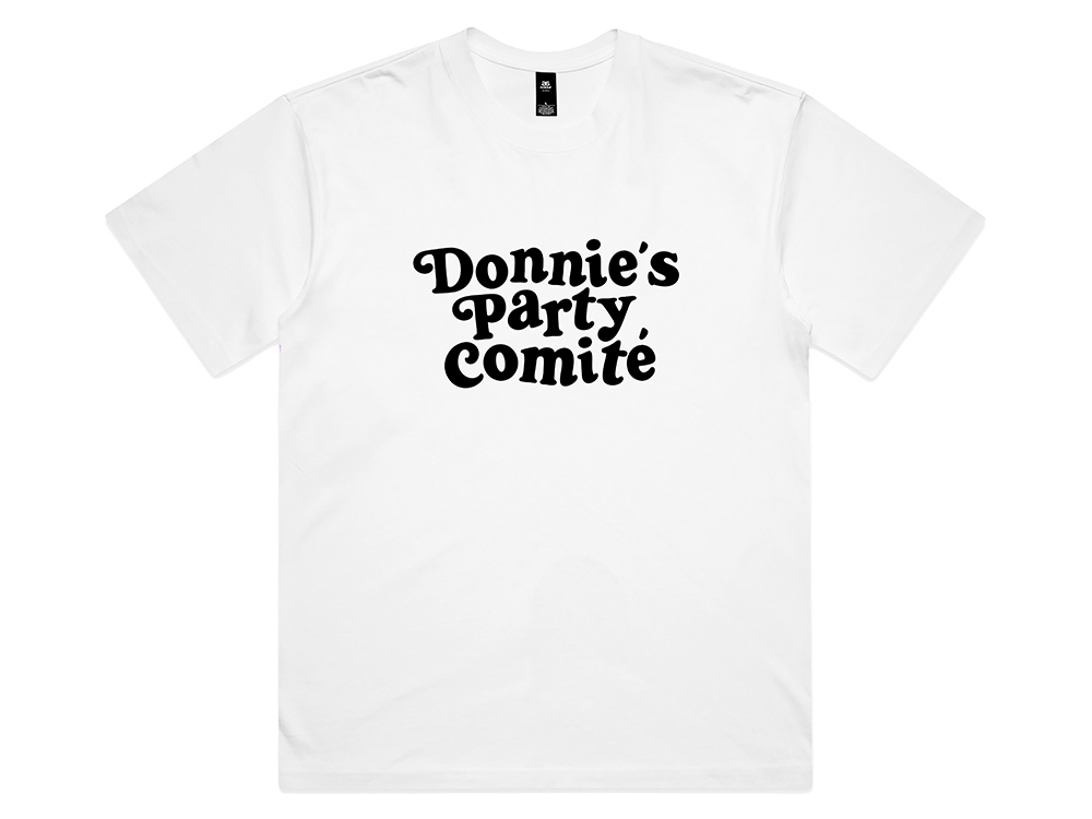 Donnie's Party Comité T-shirt Wit
