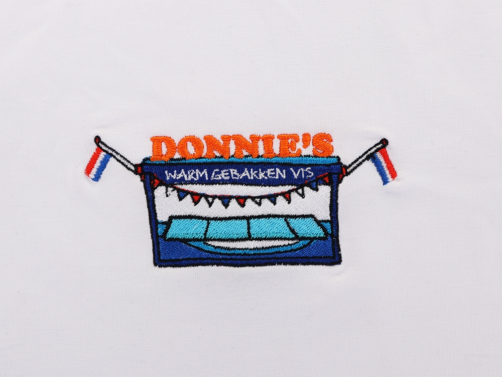 Warm gebakken vis T-Shirt Wit